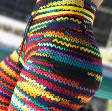 New Original Knit Printing Leggings with 2 Yellow String on Waist and Colorful String Front Drop Shipping Leggin
