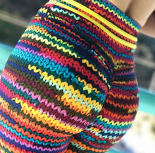 New Original Knit Printing Leggings with 2 Yellow String on Waist and Colorful String Front Drop Shipping Leggin